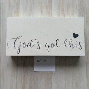 Inspirational White Wall Decor Sign